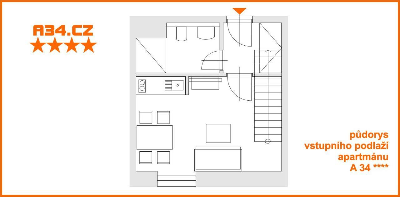 Apartament A34 Loučná nad Desnou Zewnętrze zdjęcie
